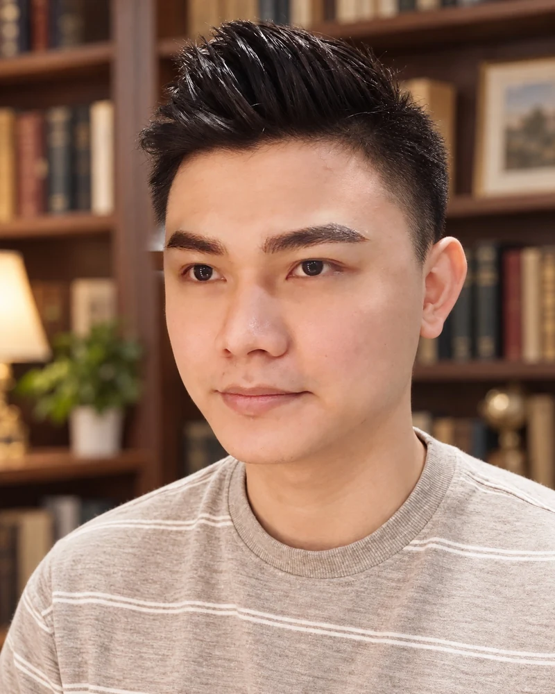 A male Jimary client with his finished brows
